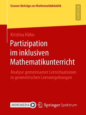 cover image of Partizipation im inklusiven Mathematikunterricht